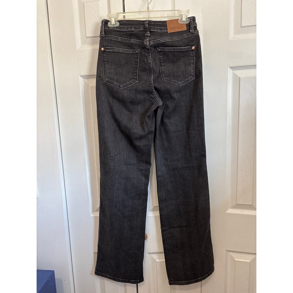 Judy Blue Charcoal Straight Fit Stretch Denim Jeans Size 5/27 - Picture 6 of 9